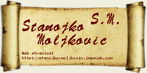 Stanojko Moljković vizit kartica